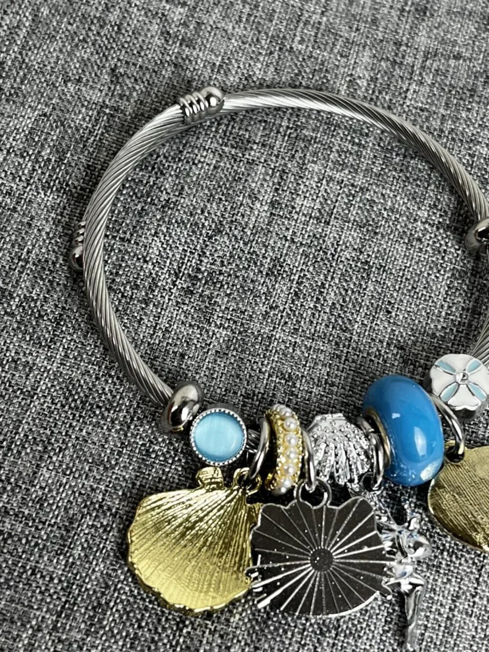 Blue Hello Kitty Bracelet cute
